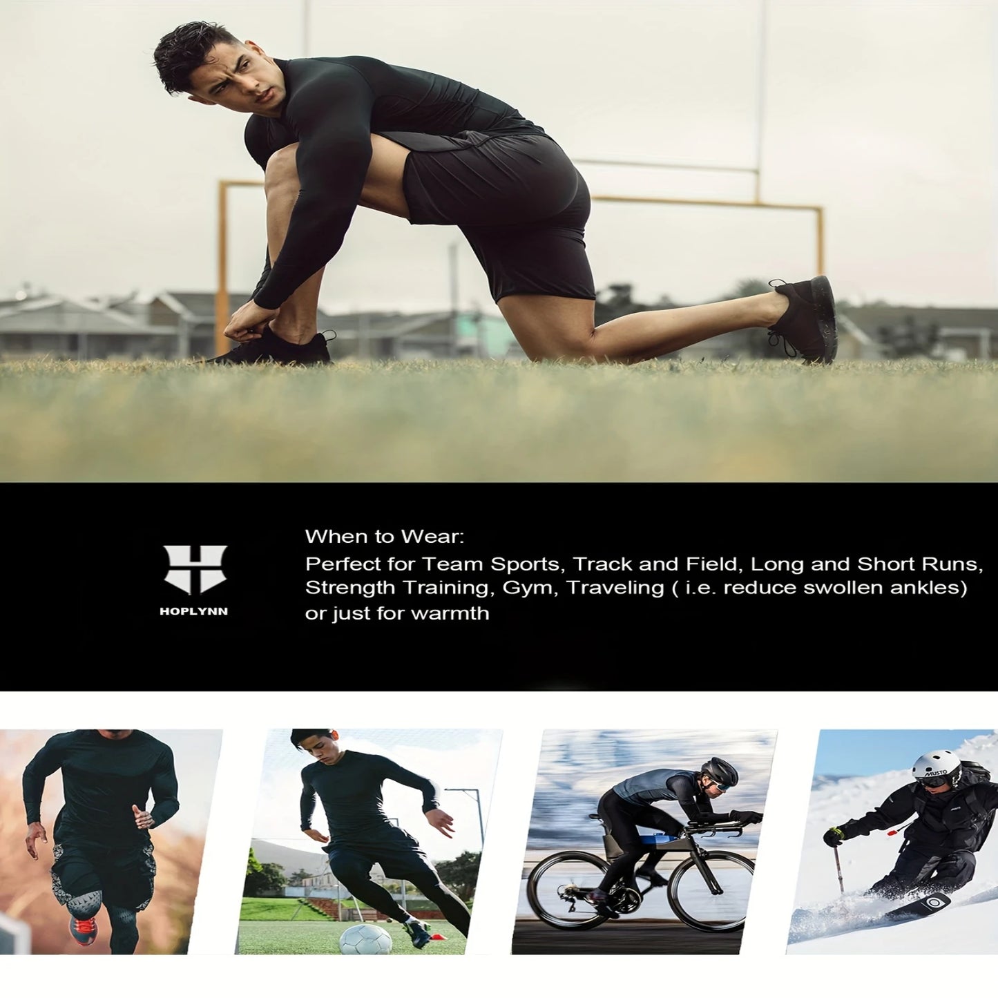 4 Piece Men's Compression Base Layer