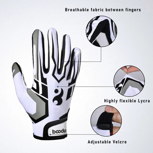 Adjustable Wristband Football Gloves