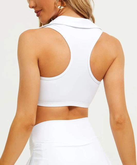 Women Built In Bra Crop Tank Top