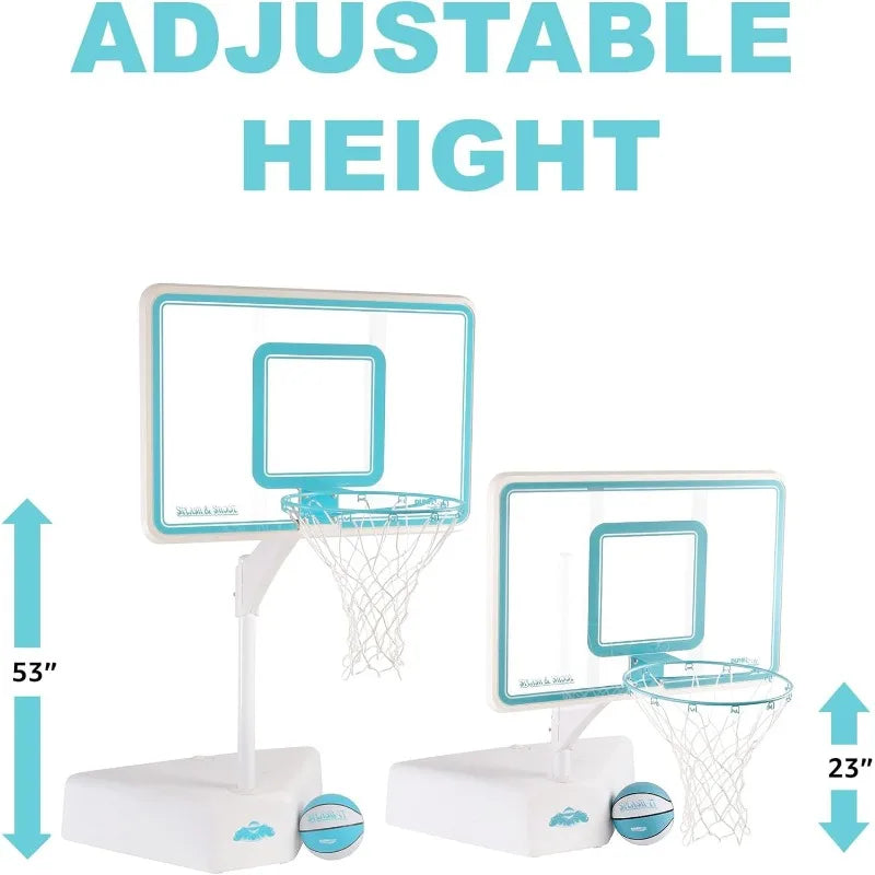 Adjustable Height Swimming Pool Basketball Hoop