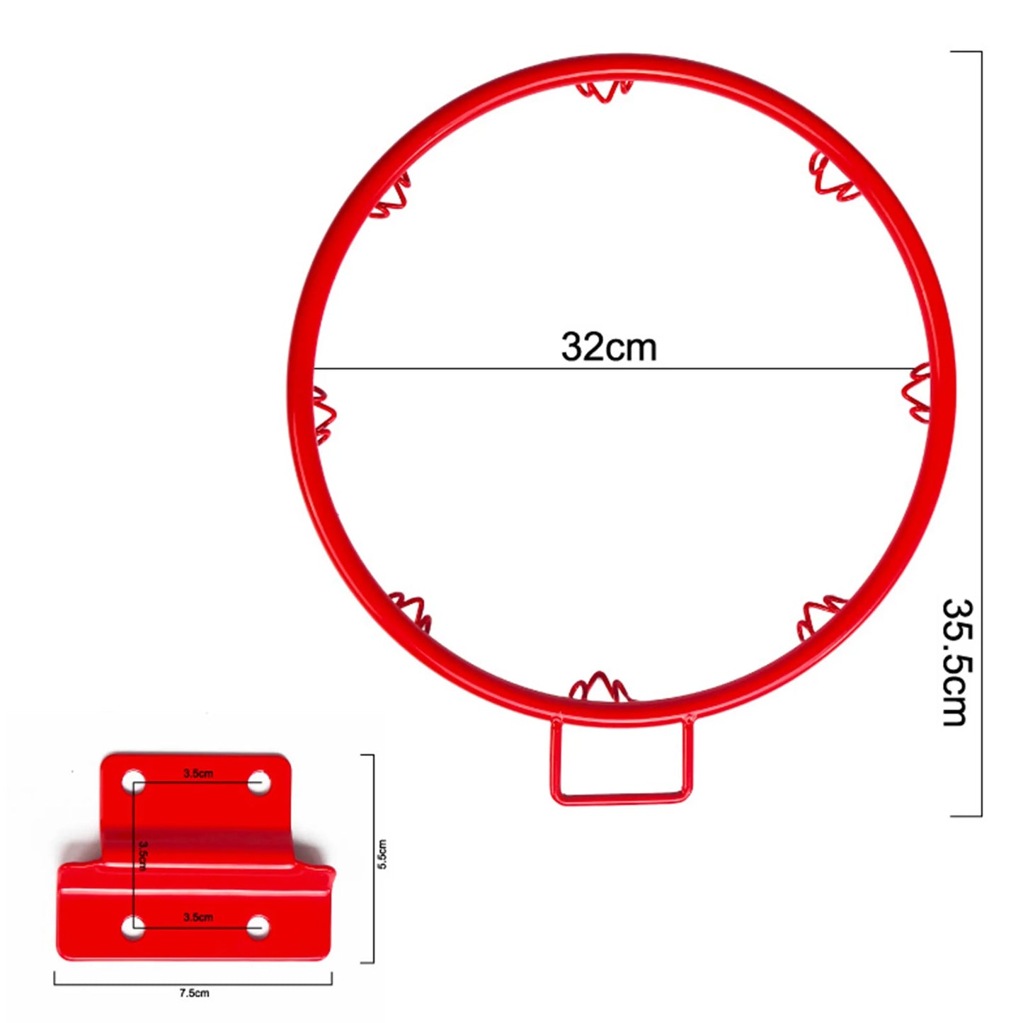 Tough Metal And PP String Basketball Rim