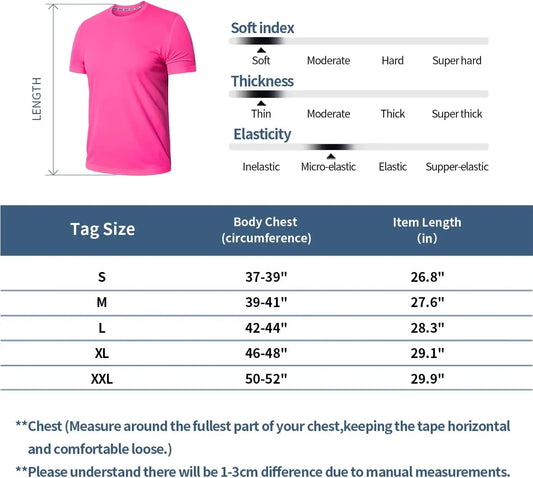 Quick Dry Mens Workout Running Shirts