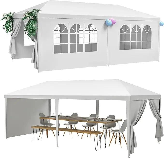 10'x30' Outdoor Canopy Tent Patio Camping Gazebo Shelter Pavilion Cater Party Wedding BBQ Events Tent
