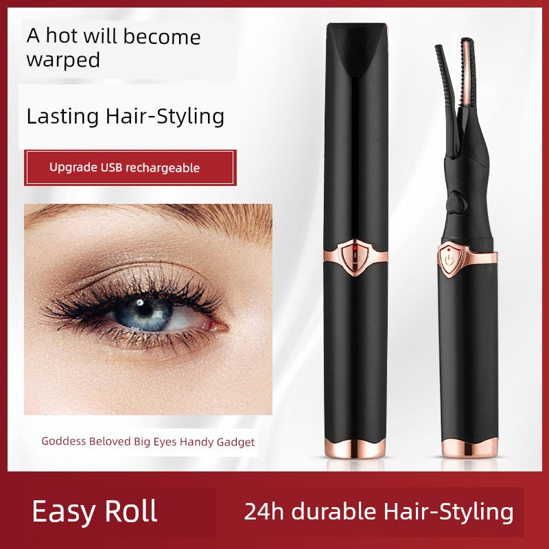 10 Seconds, Huge! Electric Heating Eyelash Curler Hot Coil Heater Heating Electric Apparatus Heating Charging Lasting Portable