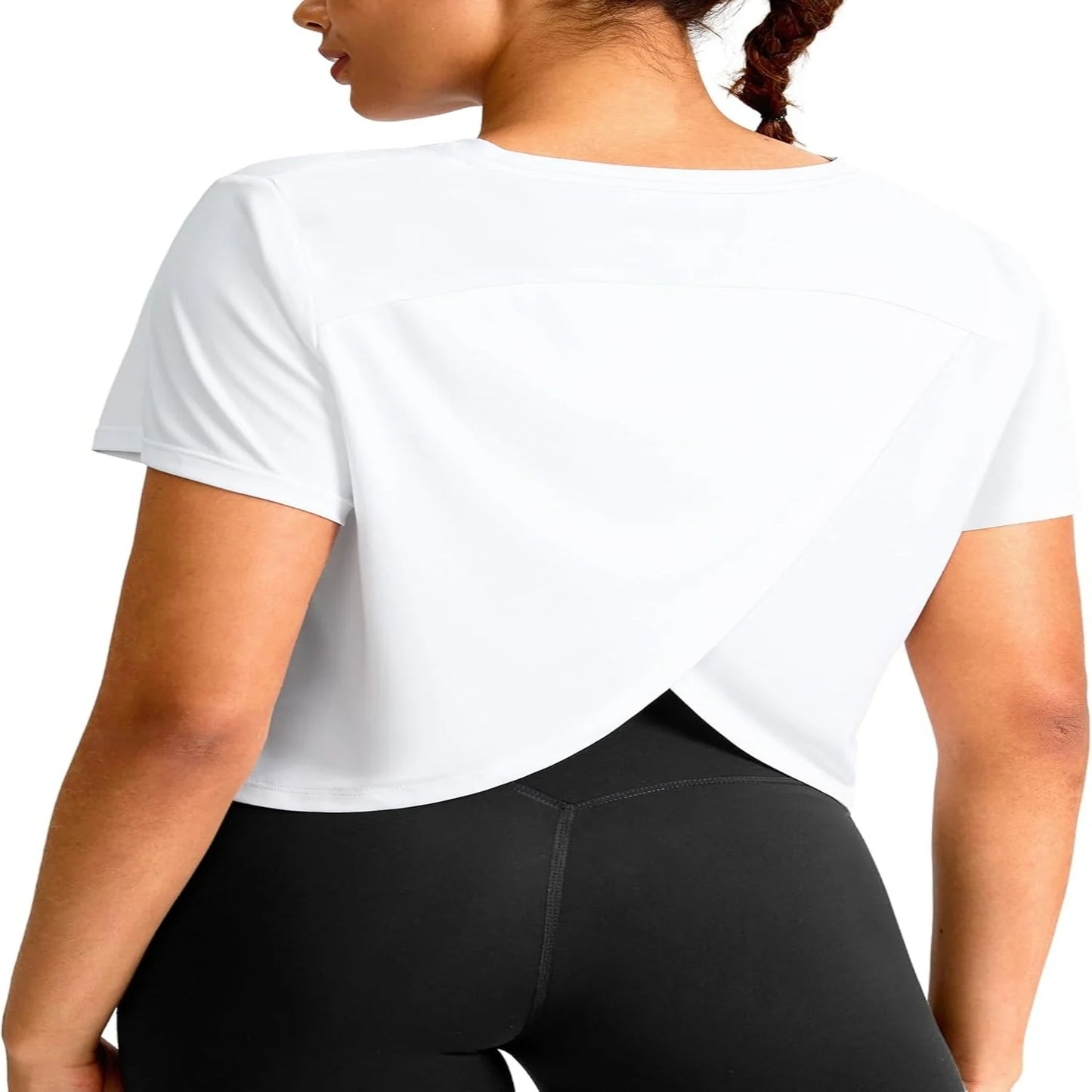 Loose Fit Crop Athletic Gym T-Shirts