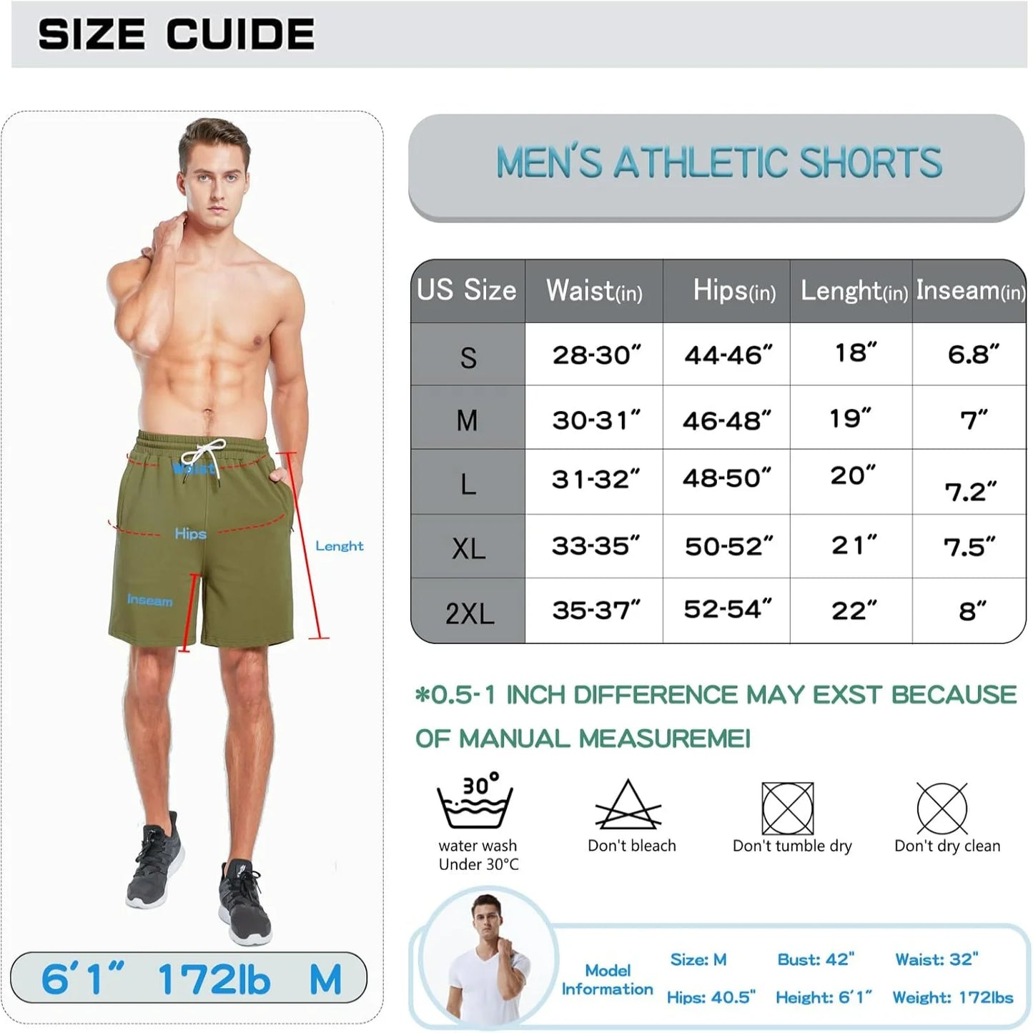 Mens Athletic Workout Shorts