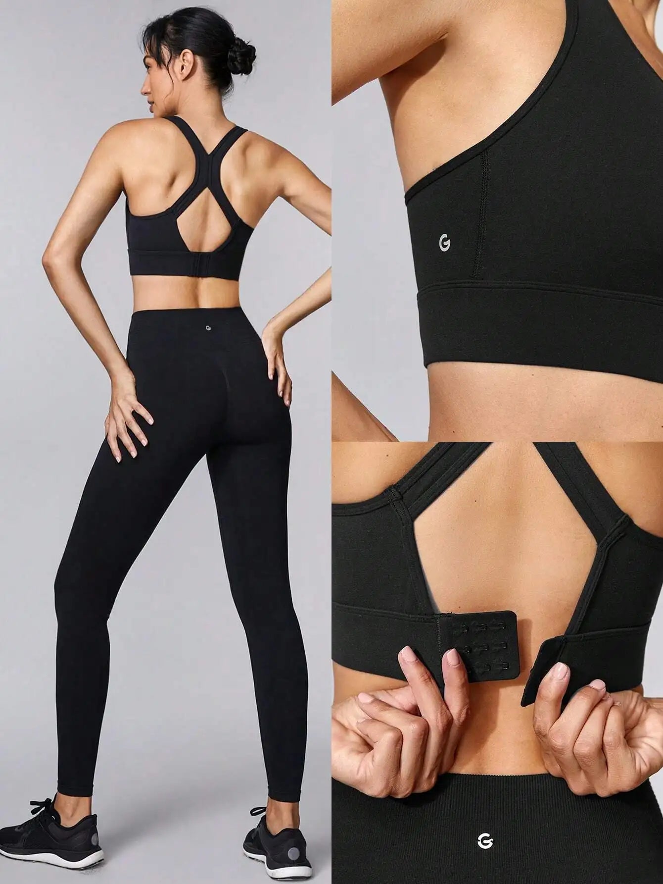 V Neck Racerback Sports Bra