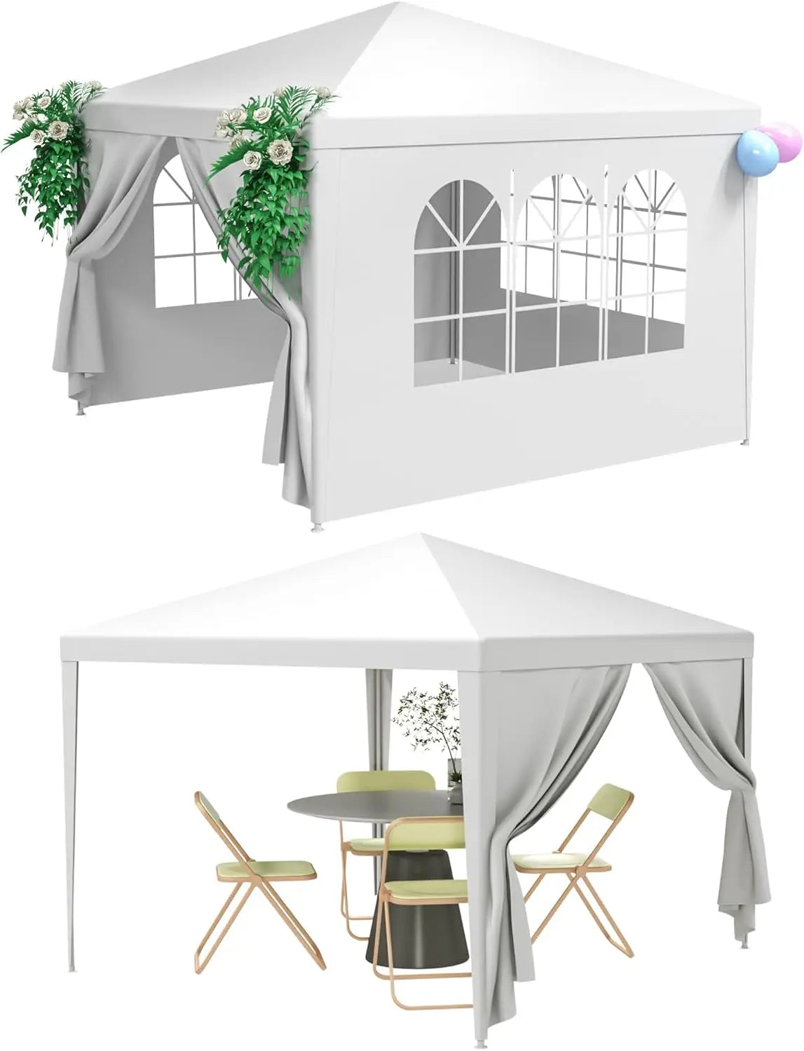 10'x30' Outdoor Canopy Tent Patio Camping Gazebo Shelter Pavilion Cater Party Wedding BBQ Events Tent