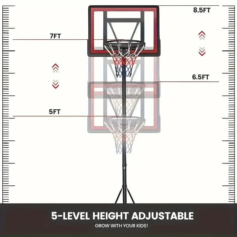Adjustable Height 5.5-7" Basketball Stand