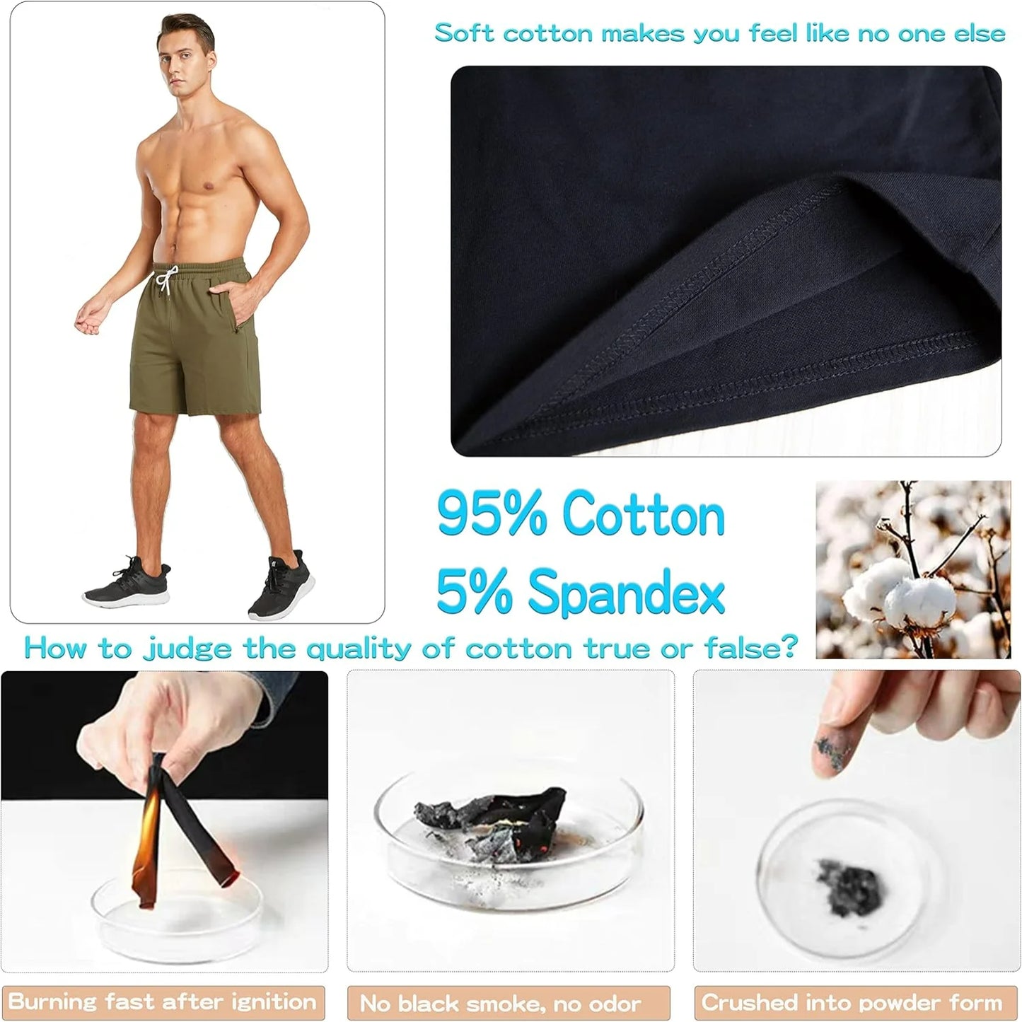 Mens Athletic Workout Shorts