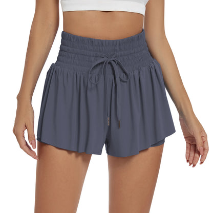 Casual High Waist Pocket Sports Shorts
