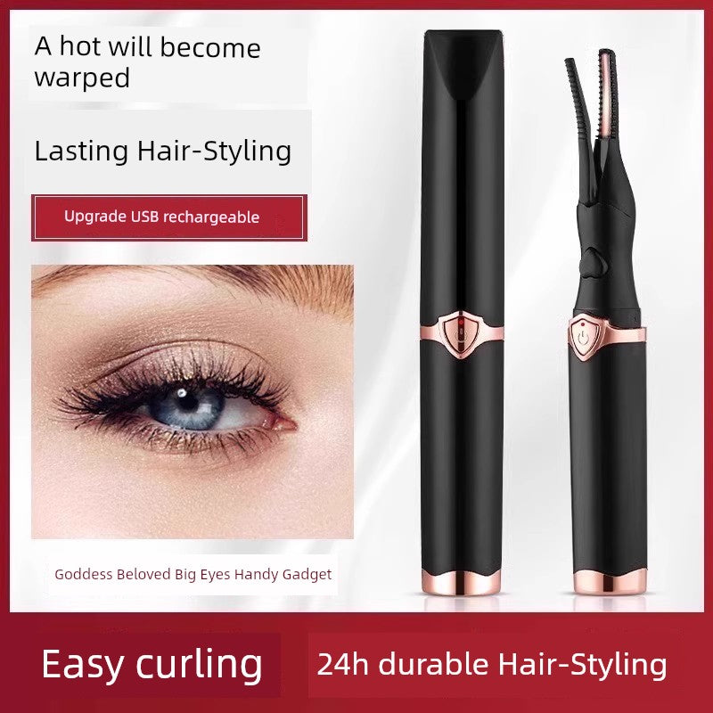 10 Seconds, Huge! Electric Heating Eyelash Curler Hot Coil Heater Heating Electric Apparatus Heating Charging Lasting Portable