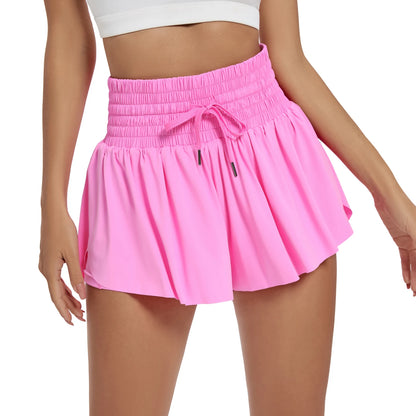Casual High Waist Pocket Sports Shorts