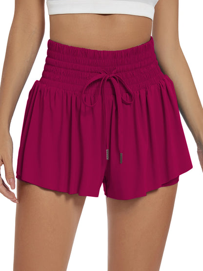 Casual High Waist Pocket Sports Shorts