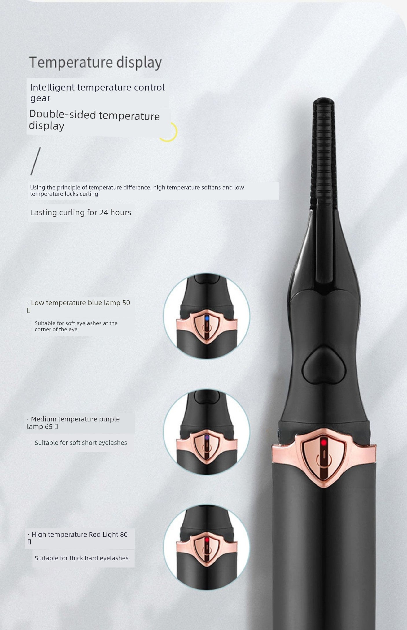 10 Seconds, Huge! Electric Heating Eyelash Curler Hot Coil Heater Heating Electric Apparatus Heating Charging Lasting Portable