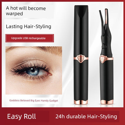 10 Seconds, Huge! Electric Heating Eyelash Curler Hot Coil Heater Heating Electric Apparatus Heating Charging Lasting Portable