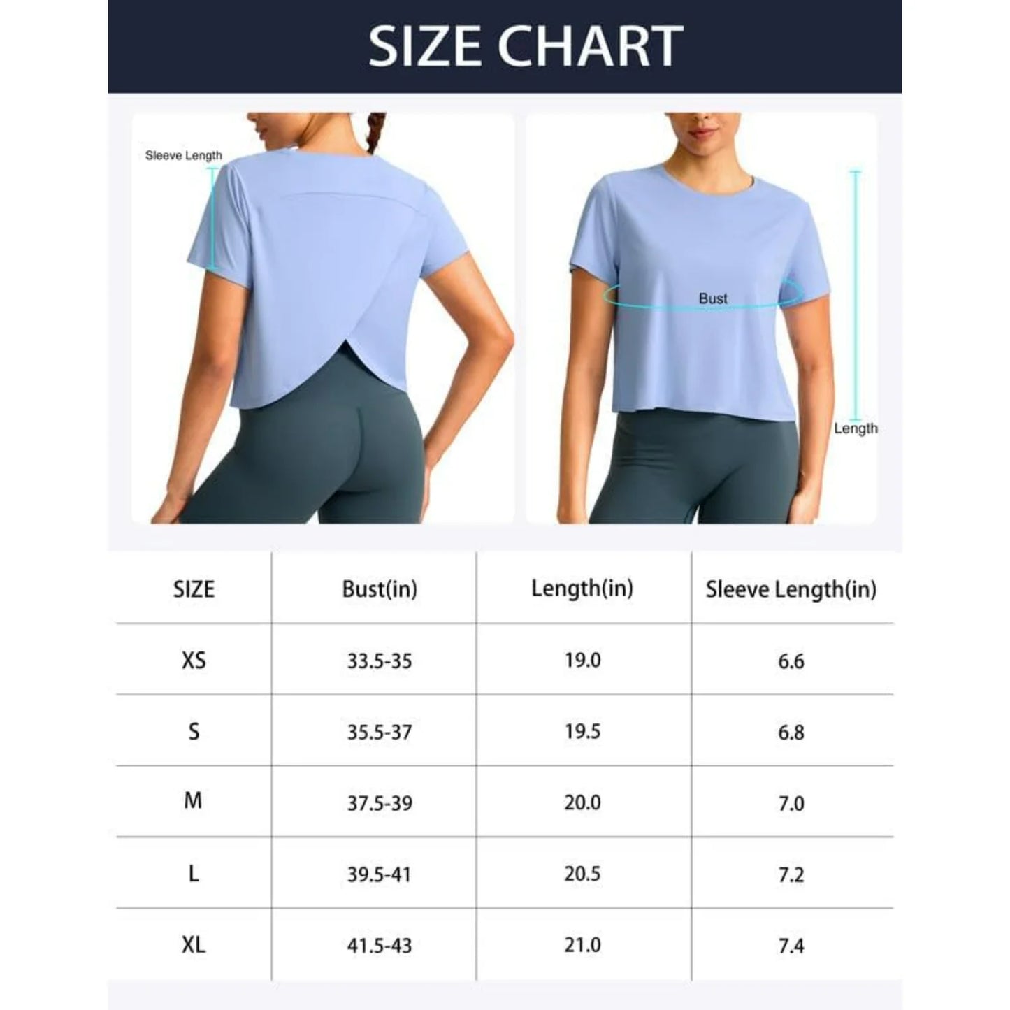 Loose Fit Crop Athletic Gym T-Shirts
