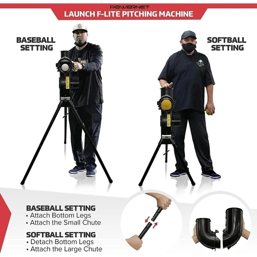 Launch F-lite Softball & Baseball Pitching Machine,