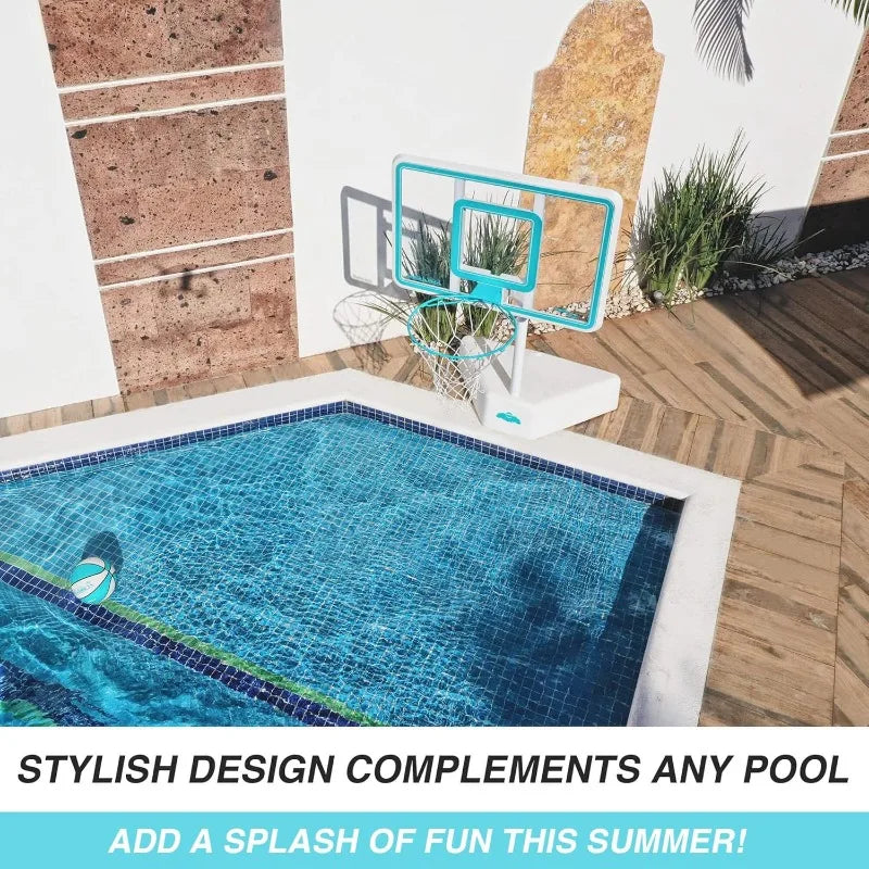 Adjustable Height Swimming Pool Basketball Hoop