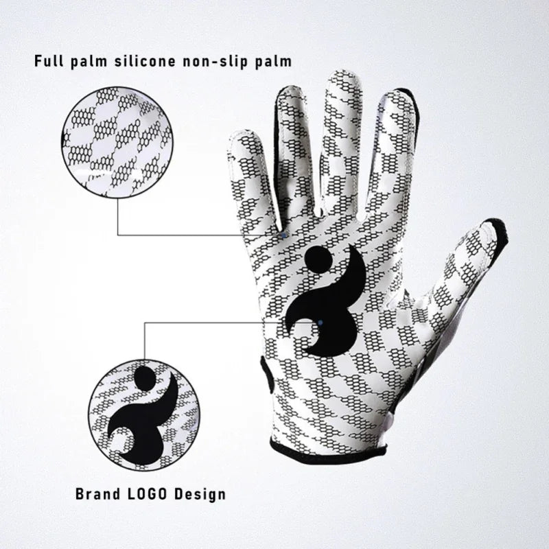 Adjustable Wristband Football Gloves